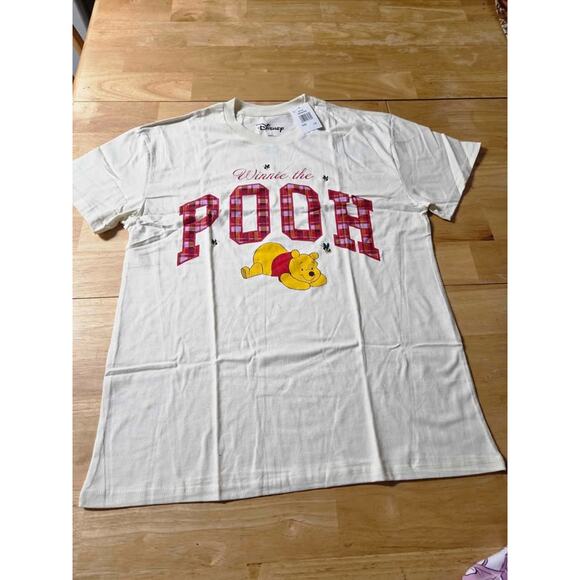 Disney Winnie the Pooh Plaid Graphic Tee Shirt – Size Large NWT - Picture 3 of 7
